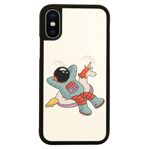 Chilling austronaut unicorn iPhone case cover 11 11Pro Max XS XR X - Graphic Gear