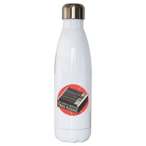 Mixing console quote water bottle stainless steel reusable - Graphic Gear