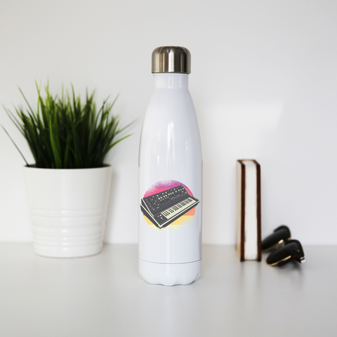 Synthesizer Retro water bottle stainless steel reusable - Graphic Gear