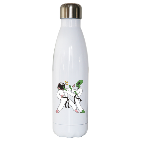 Space karate funny water bottle stainless steel reusable - Graphic Gear