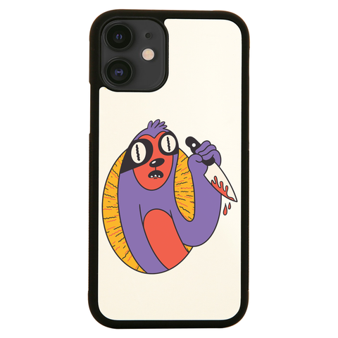 Sloth with knife iPhone case cover 11 11Pro Max XS XR X - Graphic Gear