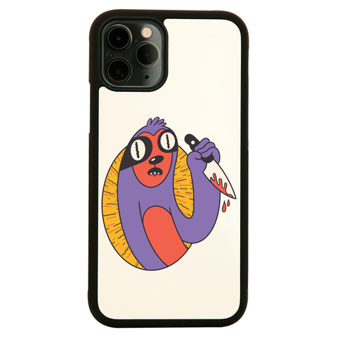 Sloth with knife iPhone case cover 11 11Pro Max XS XR X - Graphic Gear