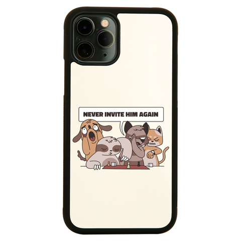 Animals playing with sloth funny iPhone case cover 11 11Pro Max XS XR X - Graphic Gear