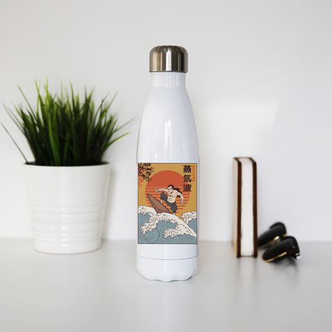 Samurai Surfing water bottle stainless steel reusable - Graphic Gear