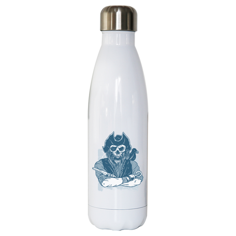 Skeleton pirate water bottle stainless steel reusable - Graphic Gear