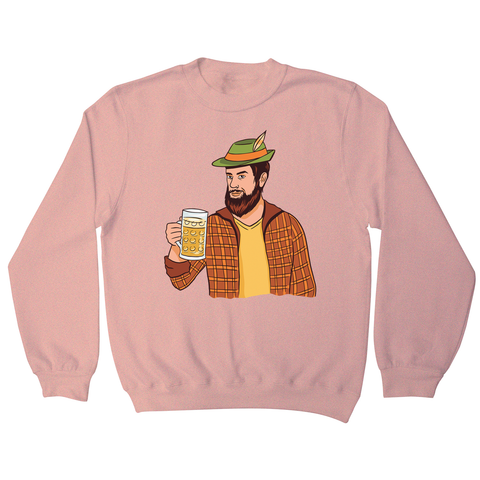 Hipster man with beer sweatshirt - Graphic Gear