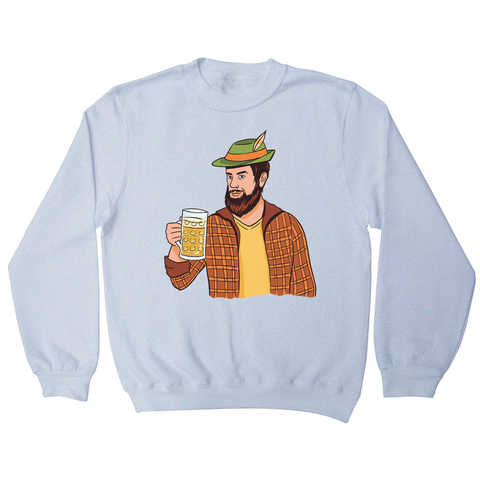 Hipster man with beer sweatshirt - Graphic Gear