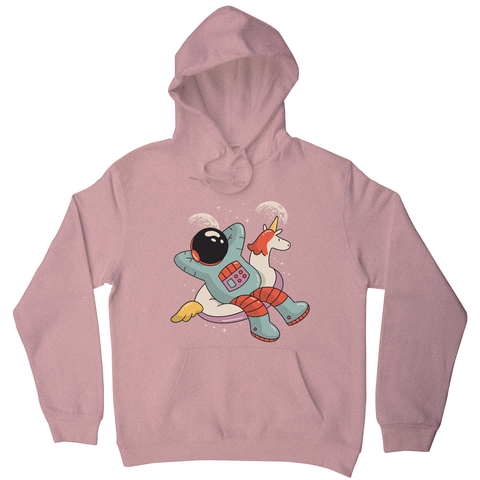 Chilling austronaut unicorn hoodie - Graphic Gear