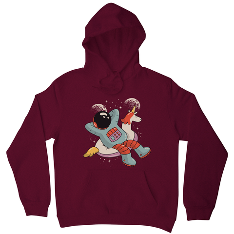 Chilling austronaut unicorn hoodie - Graphic Gear