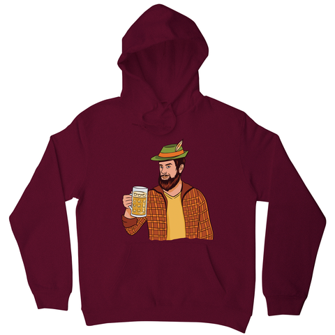 Hipster man with beer hoodie - Graphic Gear