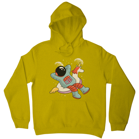 Chilling austronaut unicorn hoodie - Graphic Gear