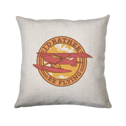 Airplane flying badge cushion 40x40cm Cover Only
