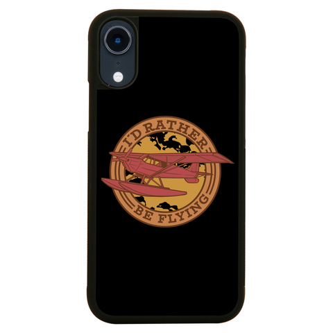Airplane flying badge iPhone case iPhone XR