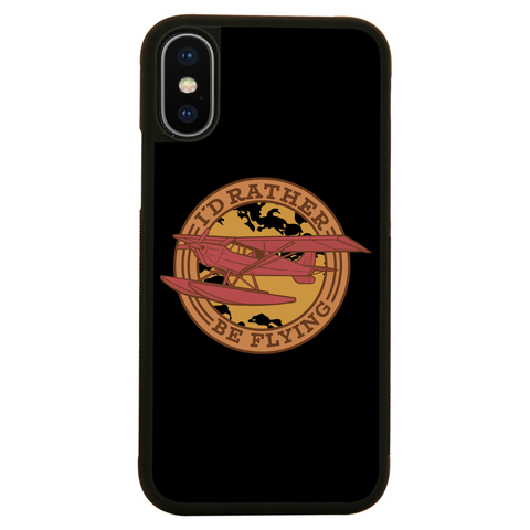 Airplane flying badge iPhone case iPhone X