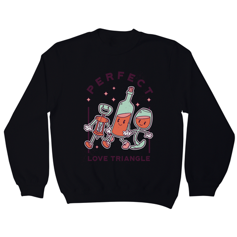Alcoholic friends sweatshirt Black