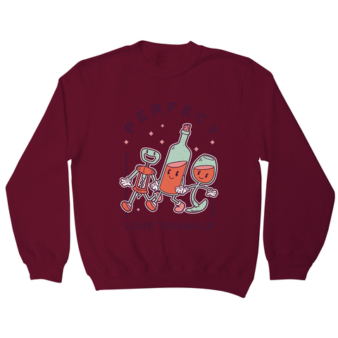 Alcoholic friends sweatshirt Burgundy