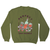Alcoholic friends sweatshirt Olive Green