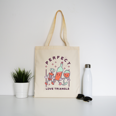 Alcoholic friends tote bag canvas shopping Natural