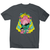 Alien cat men's t-shirt Charcoal