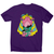 Alien cat men's t-shirt Purple