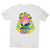 Alien cat men's t-shirt White