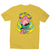 Alien cat men's t-shirt Yellow