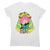 Alien cat women's t-shirt White