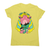 Alien cat women's t-shirt Yellow