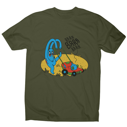 Alien crop circle men's t-shirt Military Green