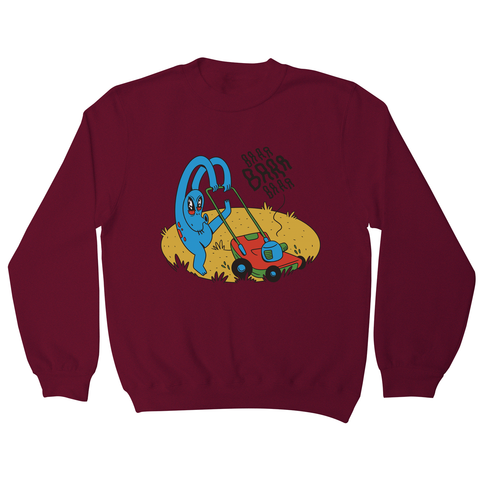Alien crop circle sweatshirt Burgundy