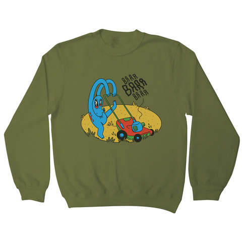 Alien crop circle sweatshirt Olive Green