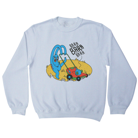 Alien crop circle sweatshirt White