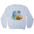 Alien crop circle sweatshirt White