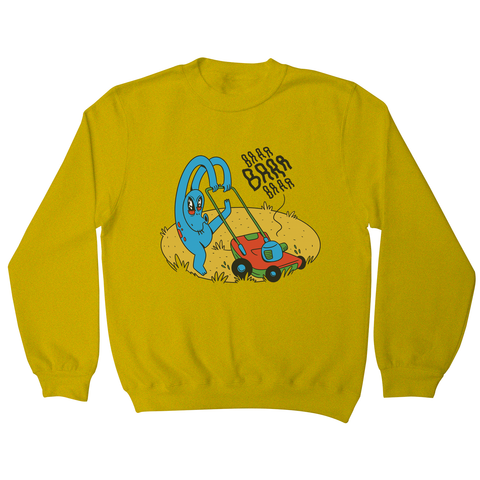 Alien crop circle sweatshirt Yellow
