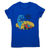 Alien crop circle women's t-shirt Blue