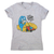 Alien crop circle women's t-shirt Grey