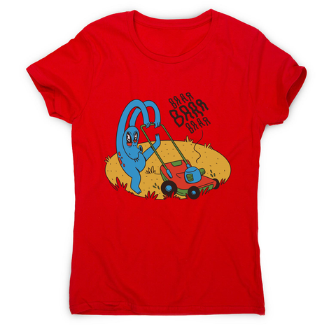 Alien crop circle women's t-shirt Red