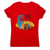 Alien crop circle women's t-shirt Red