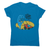 Alien crop circle women's t-shirt Sapphire