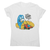 Alien crop circle women's t-shirt White