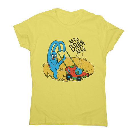Alien crop circle women's t-shirt Yellow