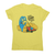 Alien crop circle women's t-shirt Yellow