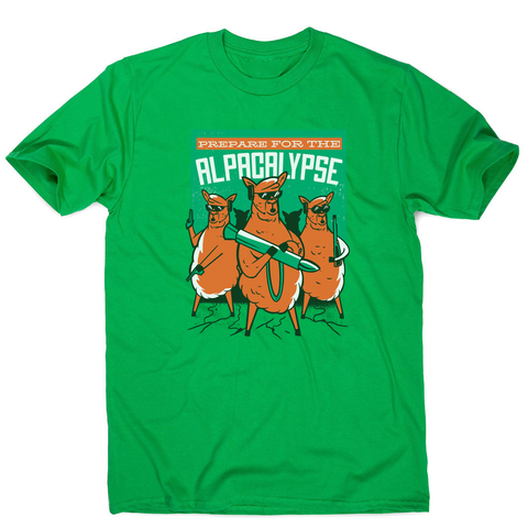 Alpacalypse men's t-shirt Green
