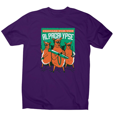 Alpacalypse men's t-shirt Purple