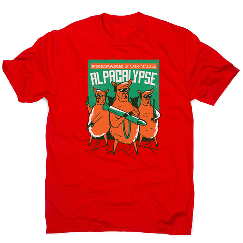 Alpacalypse men's t-shirt Red