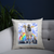 Angel cats surreal collage cushion 40x40cm Cover +Inner
