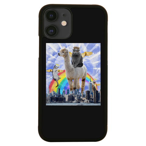 Angel cats surreal collage iPhone case iPhone 11