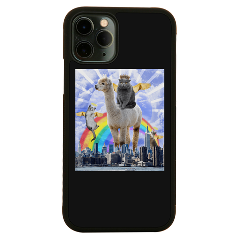 Angel cats surreal collage iPhone case iPhone 11 Pro