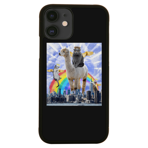 Angel cats surreal collage iPhone case iPhone 12