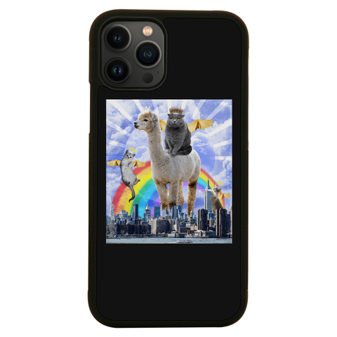 Angel cats surreal collage iPhone case iPhone 13 Pro